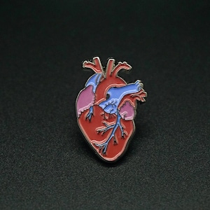 Heart Pin - enamel pin - anatomy - medical