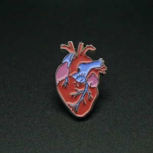 Herz Pin - Emaille Pin - Anatomie - medizinisch