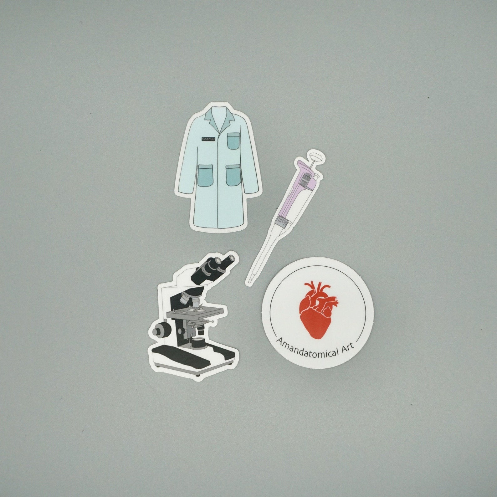 Scientist Sticker Pack Science Laboratory medical Etsy