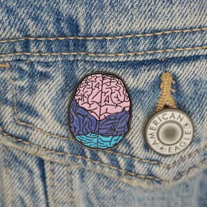 Brain Pin - Enamel Pin - Anatomy - Medical - Etsy