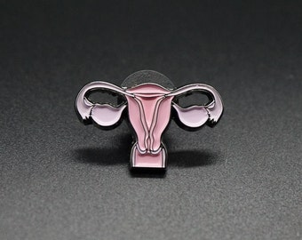 Uterus pin - enamel pin - anatomy - medical