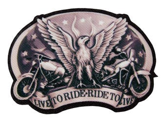 Live To Ride Patch Etsy