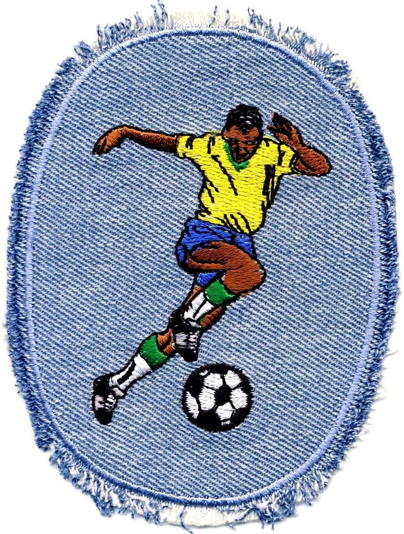 I LOVE SOCCER Iron On Patch Soccer Sports Game