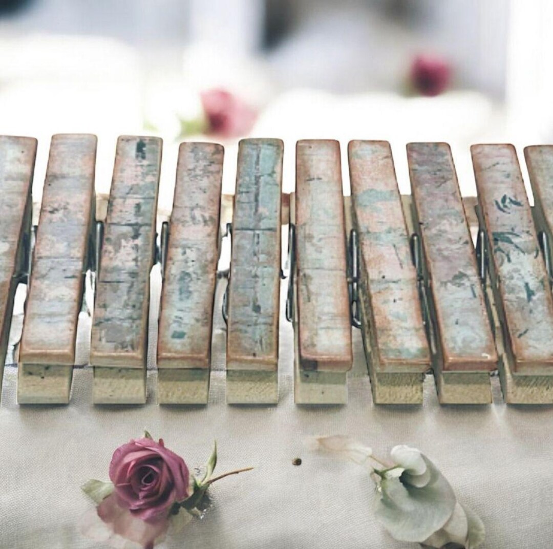 Shabby Chic Clothes Pins Etsy