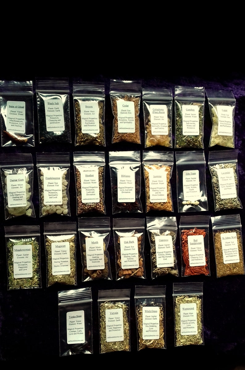 Witches Herb and Resin Set Starter Kit for Magical Spells Etsy UK