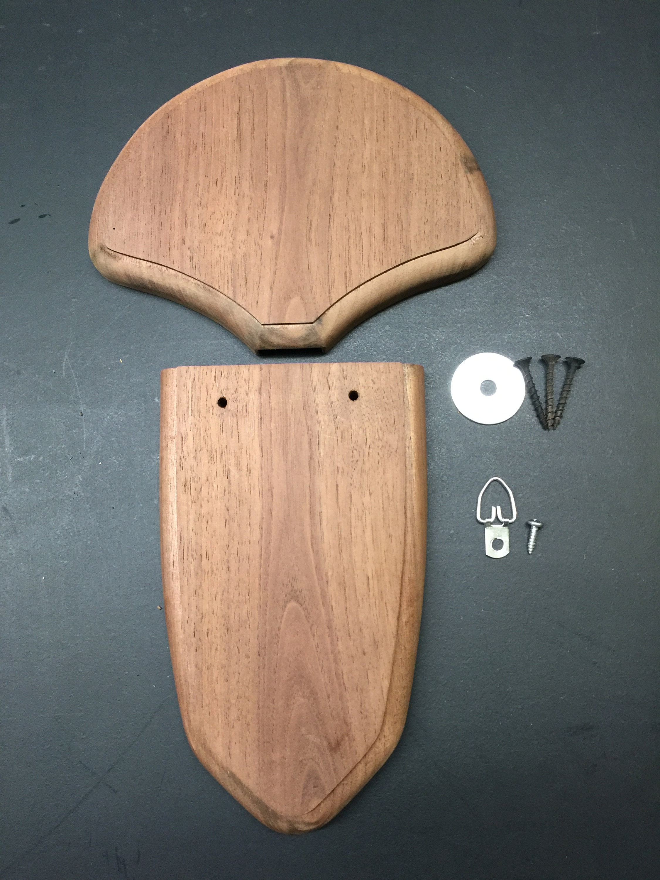 walnut turkey fan/beard plaque kit - etsy