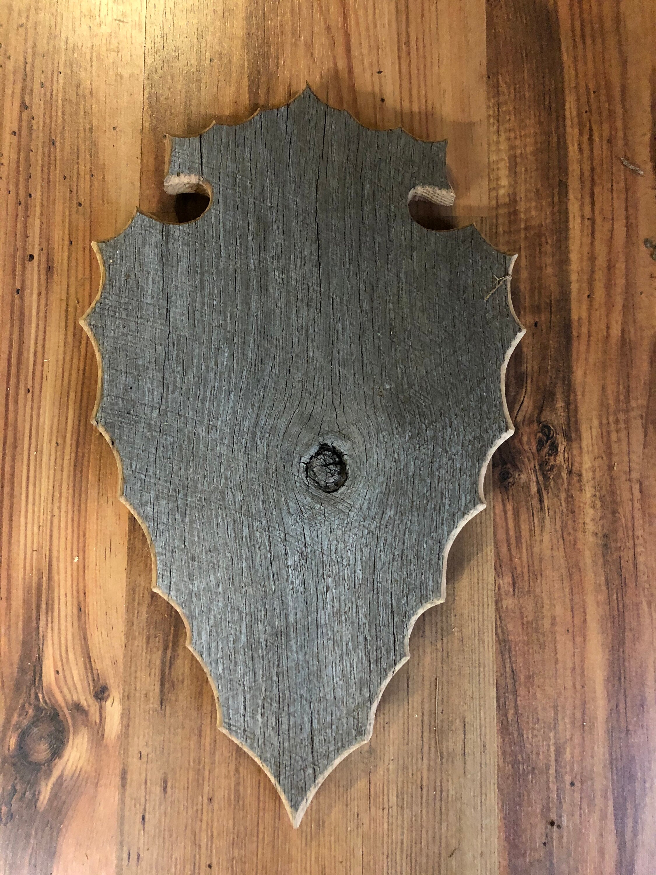 Barn wood european mount plaque only Etsy