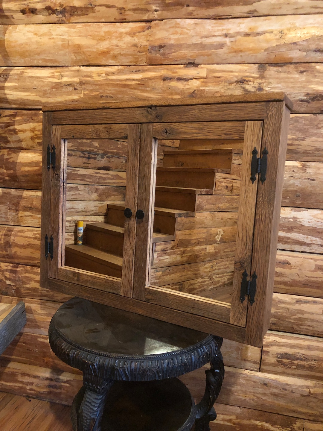 Reclaimed Oak Barnwood Medicine Etsy