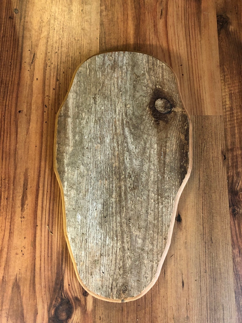 Handmade barn wood european mount plaque Etsy