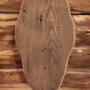 Old oak barn wood European mount plaque