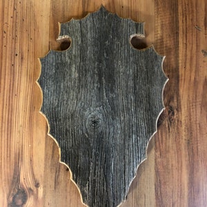 Barn wood European mount plate only !!