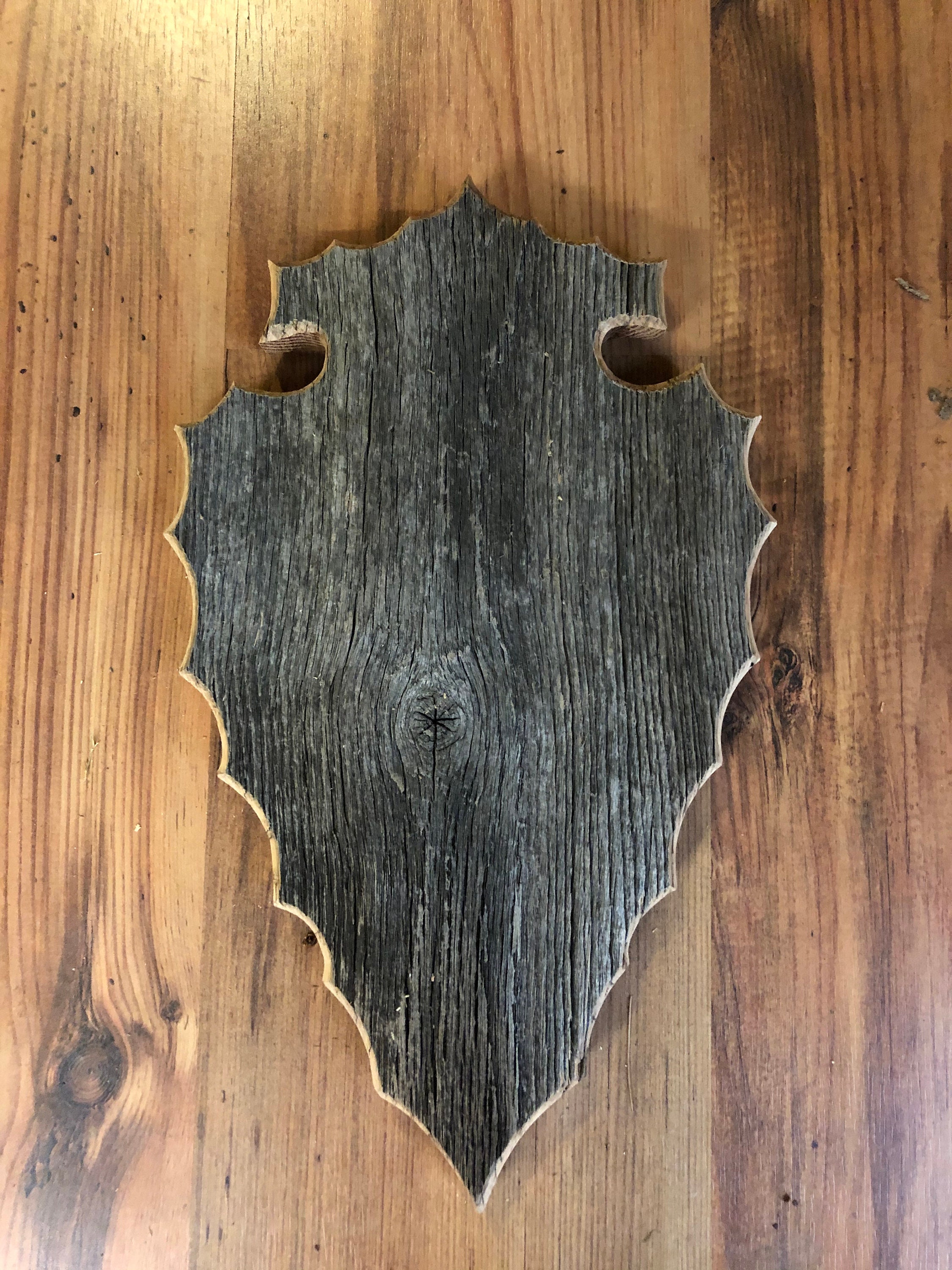 Barn wood european mount plaque only Etsy