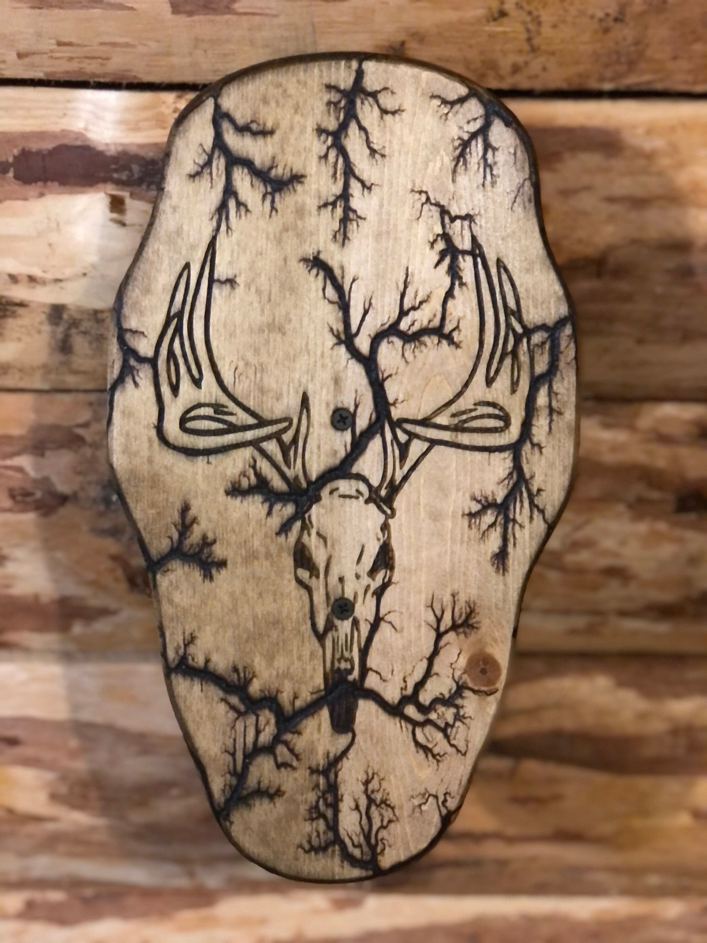 Pine European Mount Plaque Handmade Etsy UK