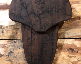 Solid walnut turkey fan/beard mount handmade