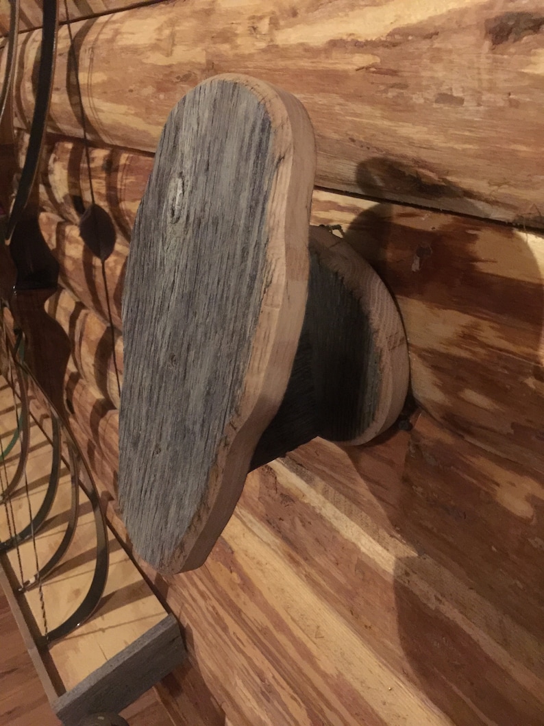 Barn wood European mount plaque Etsy