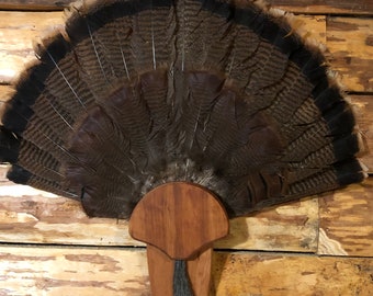 Wild Cherry wood turkey fan/beard plaque