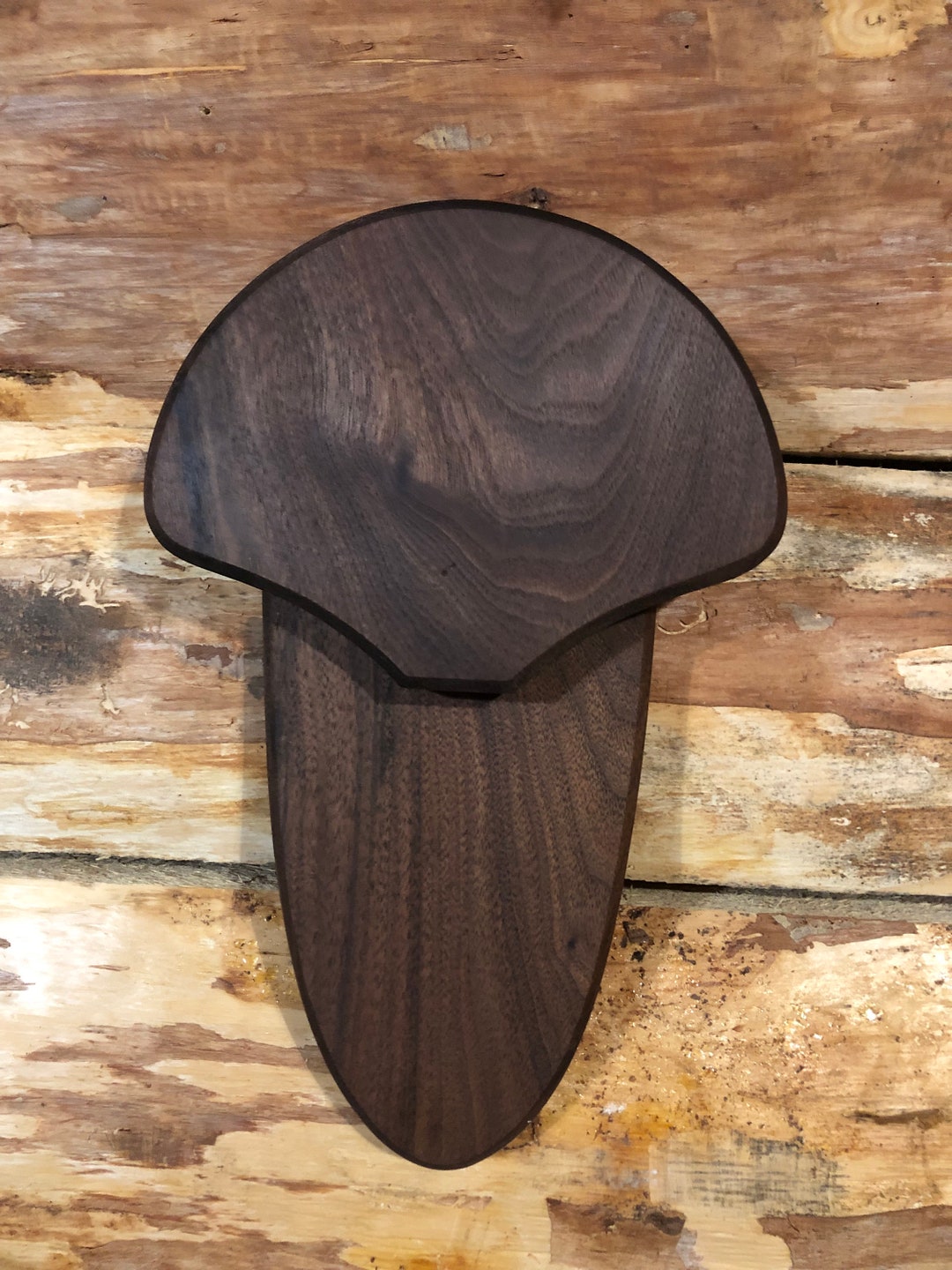 Walnut Turkey Fan/beard Mount Handmade Etsy