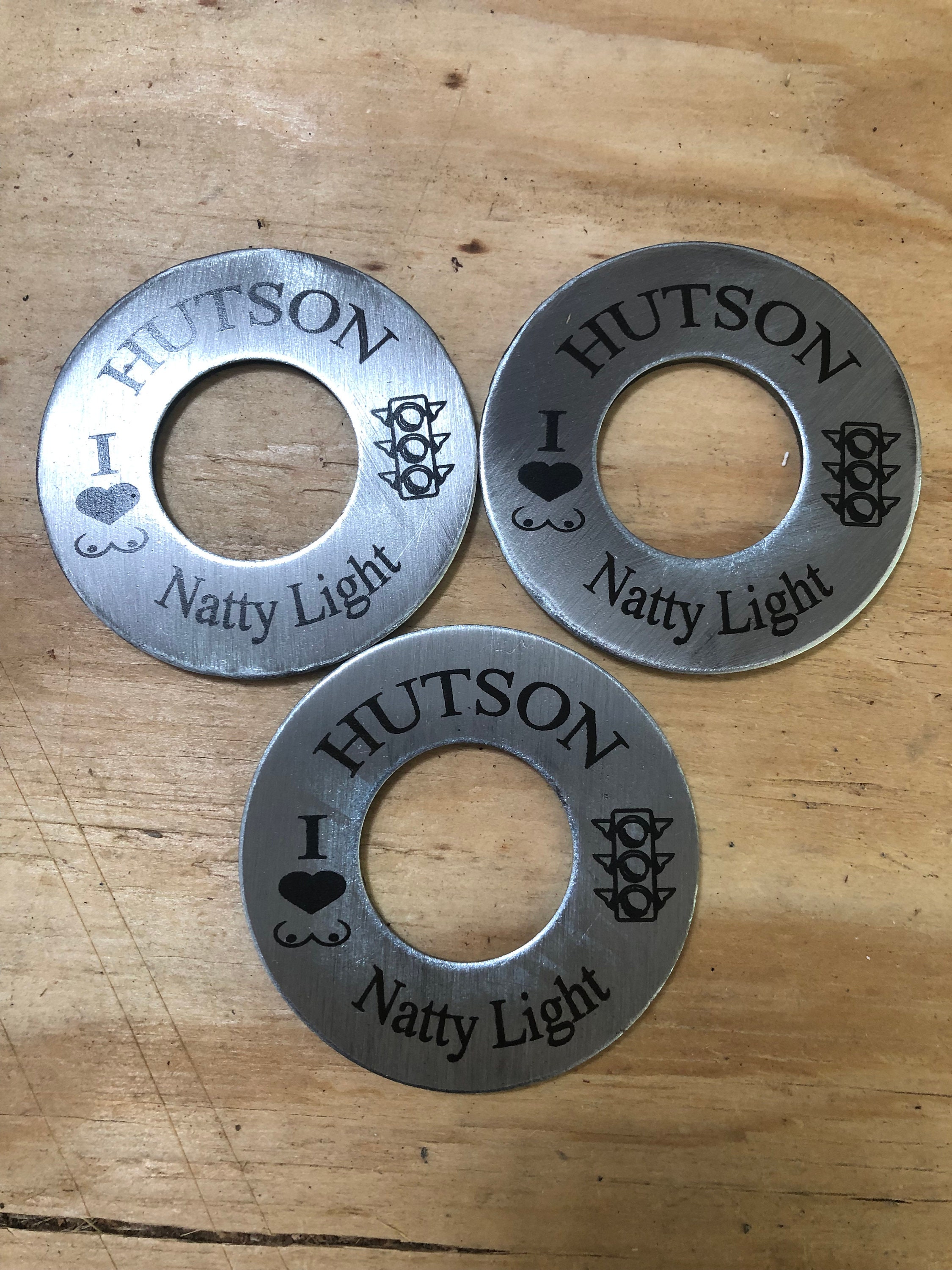 Custom 3-hole Washers EXTRA LARGE 3.5” Set of Four *washers* - Etsy