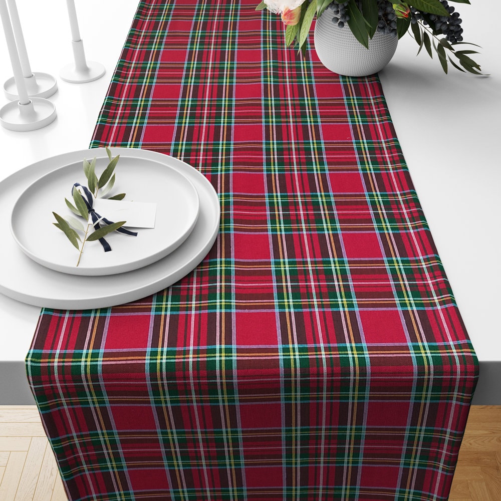 Runner Da Tavola Scozzese Con Cardo Selvatico – Celtic Glass Design – 35x90 Cm, 100% Poliestere, Ricamo Fine UK - 2