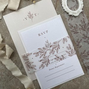 Josephine wedding invitation, calligraphy, Wedding invitation bundle //SAMPLE