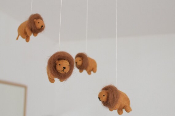 needle felted mobile