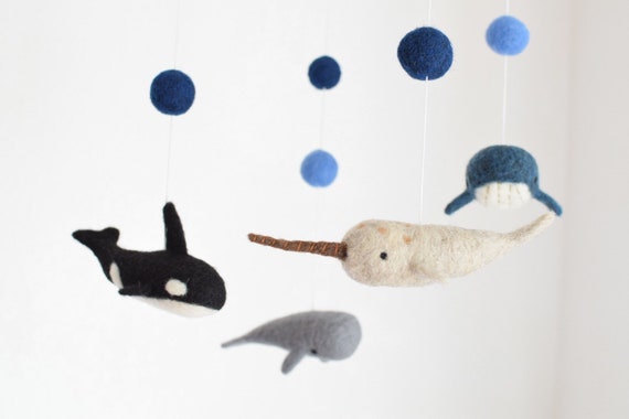 needle felted mobile