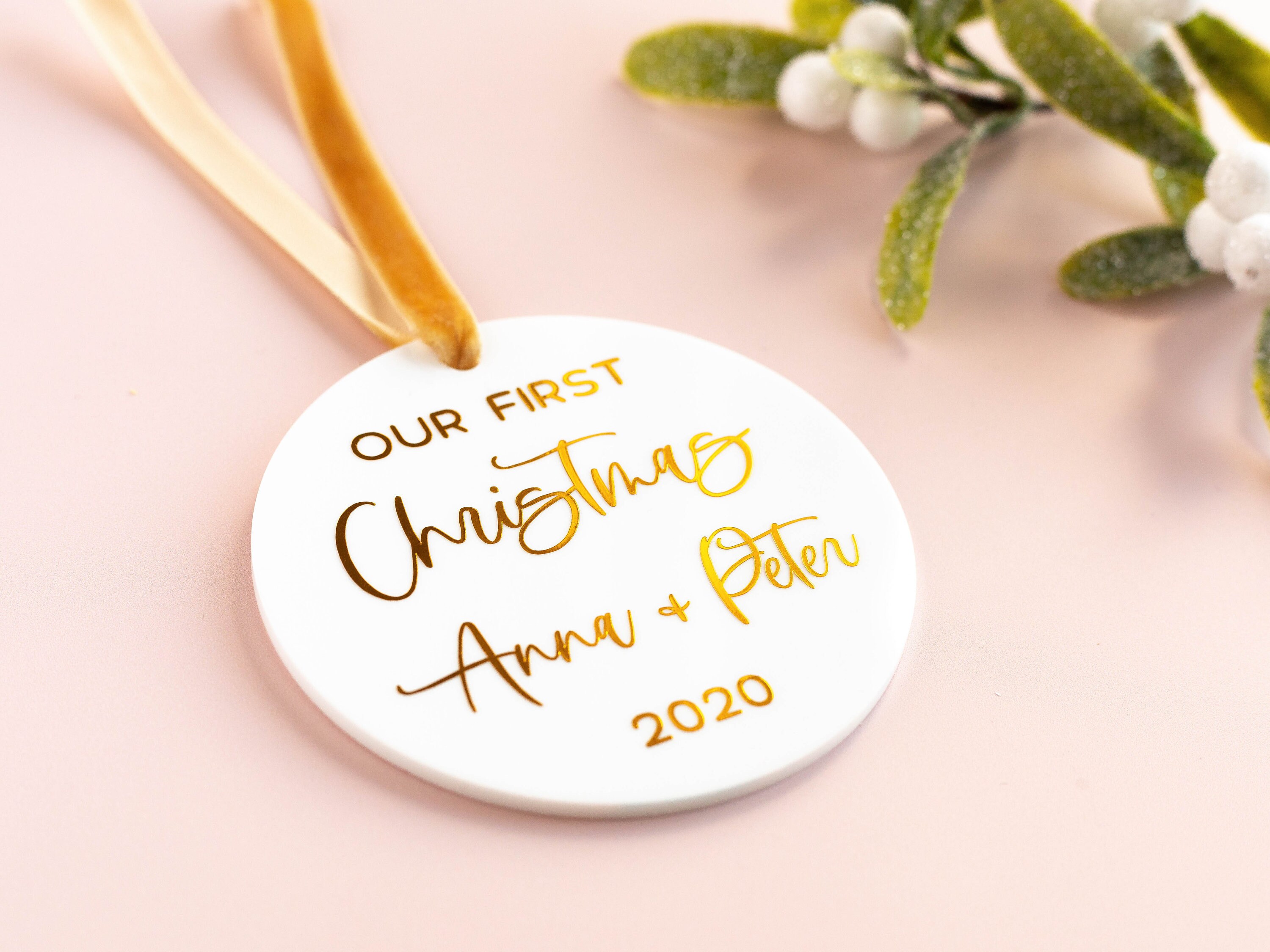 First Christmas together ornaments our first Christmas Etsy