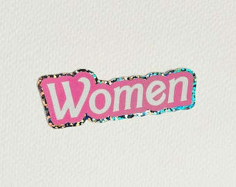 Barbie Women Glitter Sticker