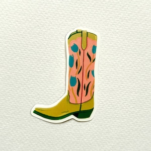 Cowgirl Boot Sticker