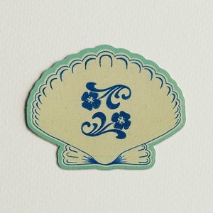 Vintage Seashell Sticker