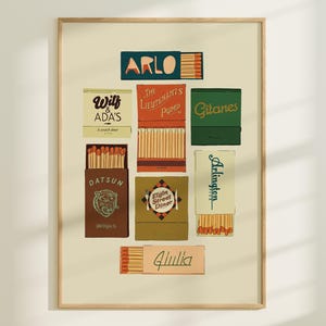 Ottawa Neighbourhood Matchbook/Matchbox Prints (Assorted)