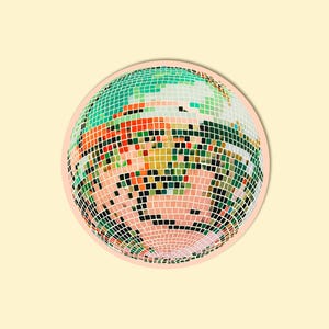 Disco Mirrorball Sticker