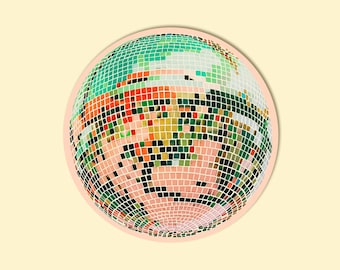 Disco Mirrorball Sticker