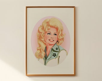 Hand-Drawn Dolly Parton Art Prints