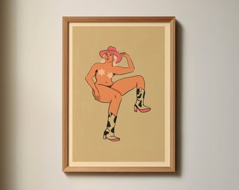 Assorted Cowgirl Art Prints