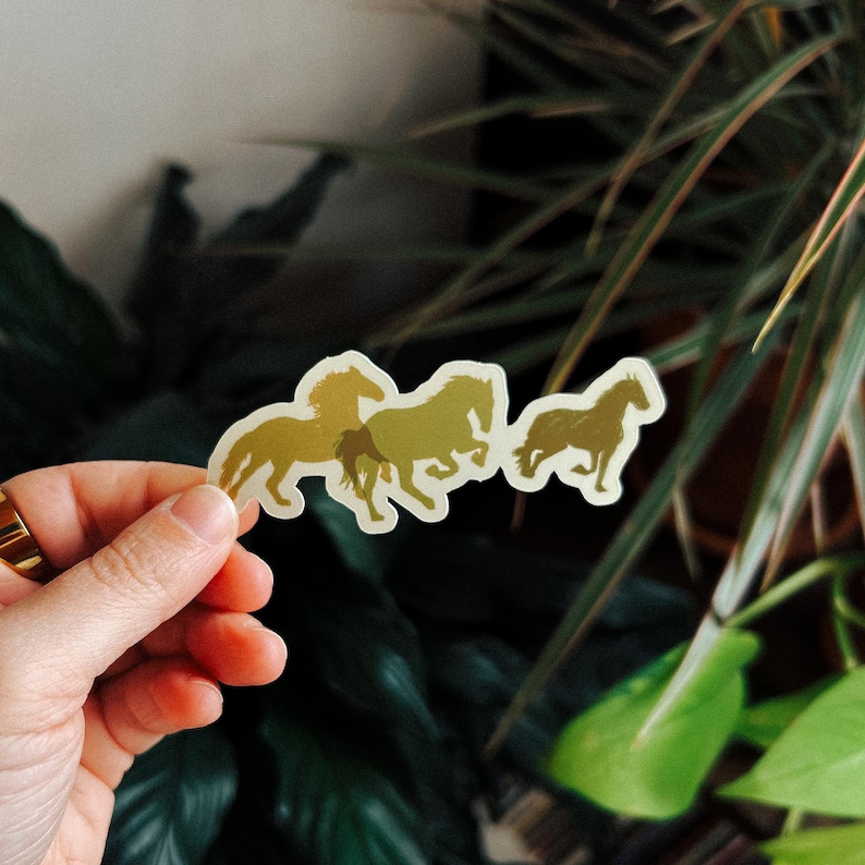 Wild Horses Sticker image 2