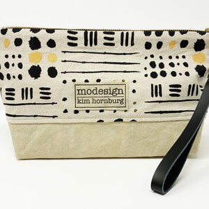 Bolsa de mão grande, bolsa com zíper, bolsa de maquiagem, bolsa de cosméticos, bolsa de viagem, couro sintético, bolsa de lona de algodão, alça de couro removível