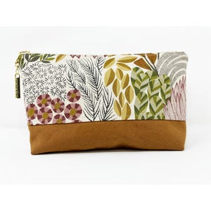 Bolsa de mão elegante, bolsa de maquiagem de lona, bolsa de viagem, bolsa com zíper