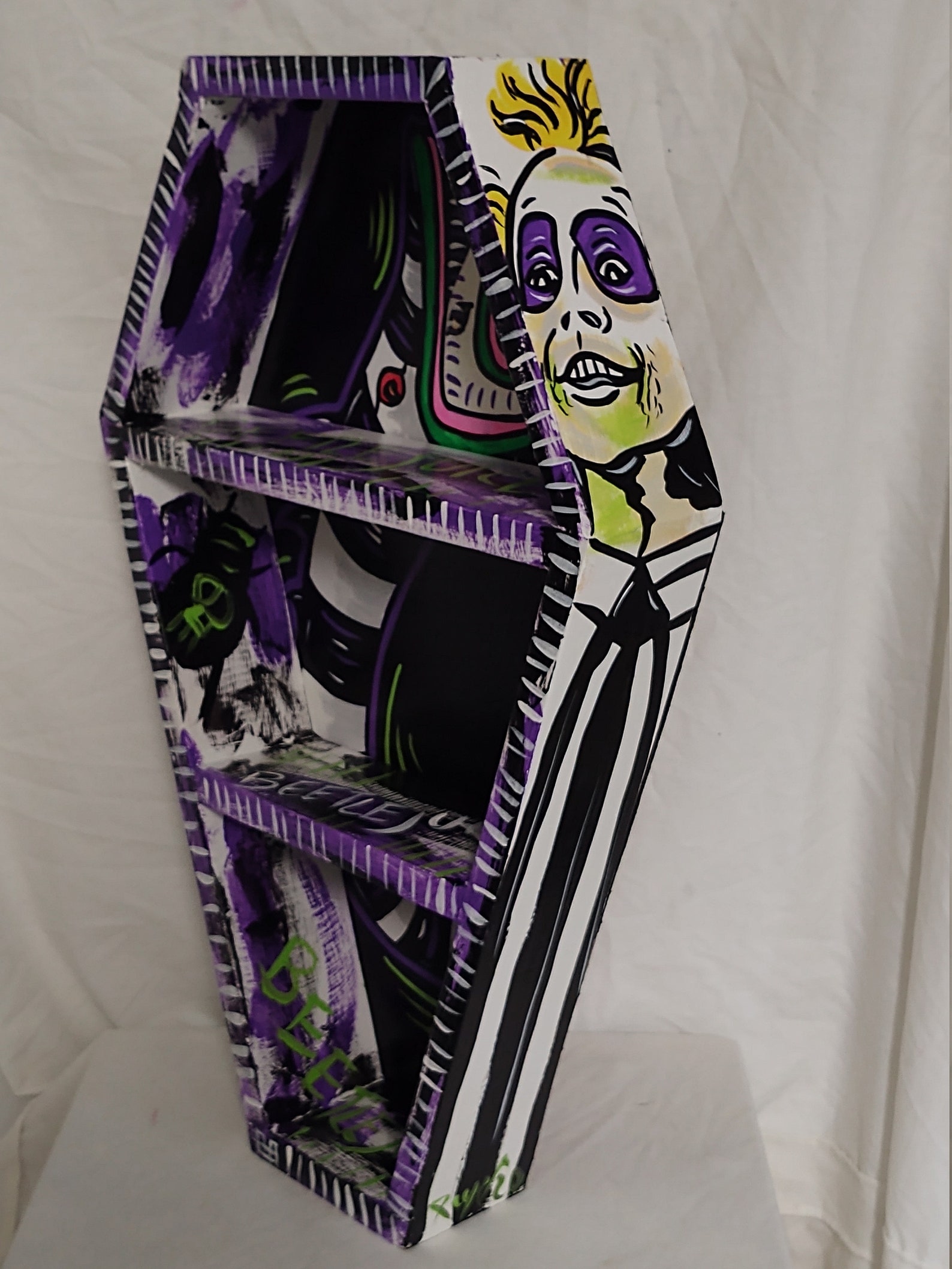 Beetlejuice Coffin Tabletop and Wall Shelves by Blackened Art Design Beetlejuice Coffin Tabletop and Wall Shelves by Blackened Art Design