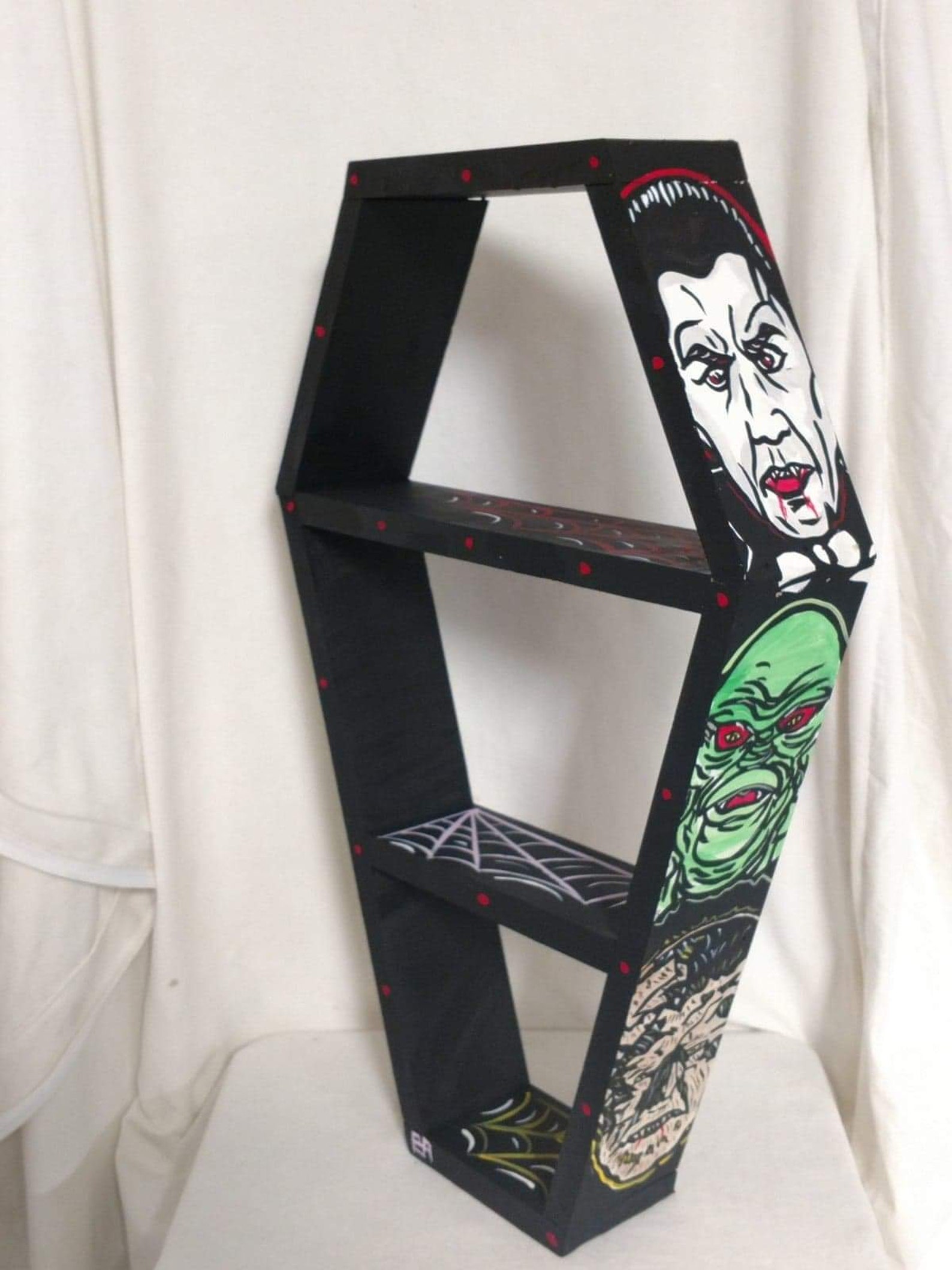 Classic Monsters Coffin Tabletop and Wall Shelves by Blackened Art Design Classic Monsters Coffin Tabletop and Wall Shelves by Blackened Art Design
