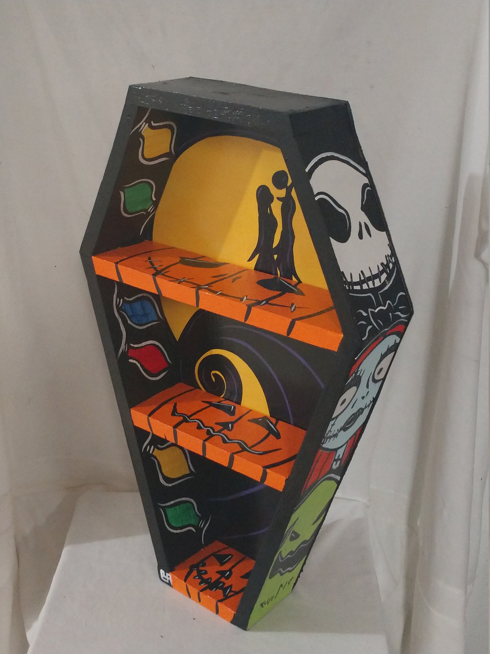Nightmare Before Christmas Coffin Tabletop and Wall Shelves by Blackened Art Design Nightmare Before Christmas Coffin Tabletop and Wall Shelves by Blackened Art Design