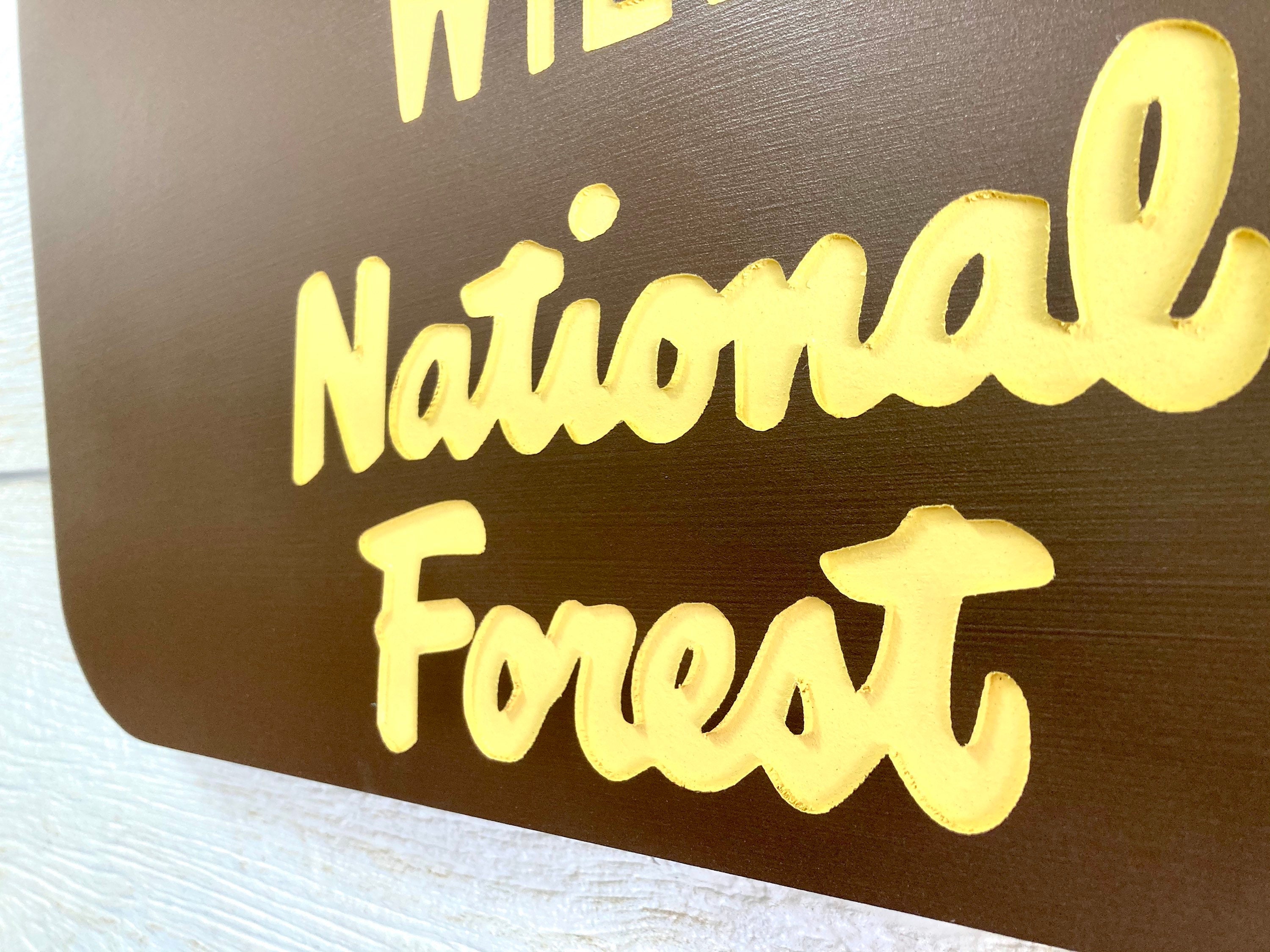 Custom National Forest Sign Campground Routed Personalized Etsy