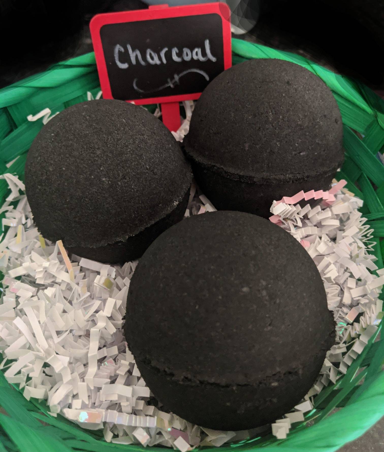 Charcoal bath bomb Etsy