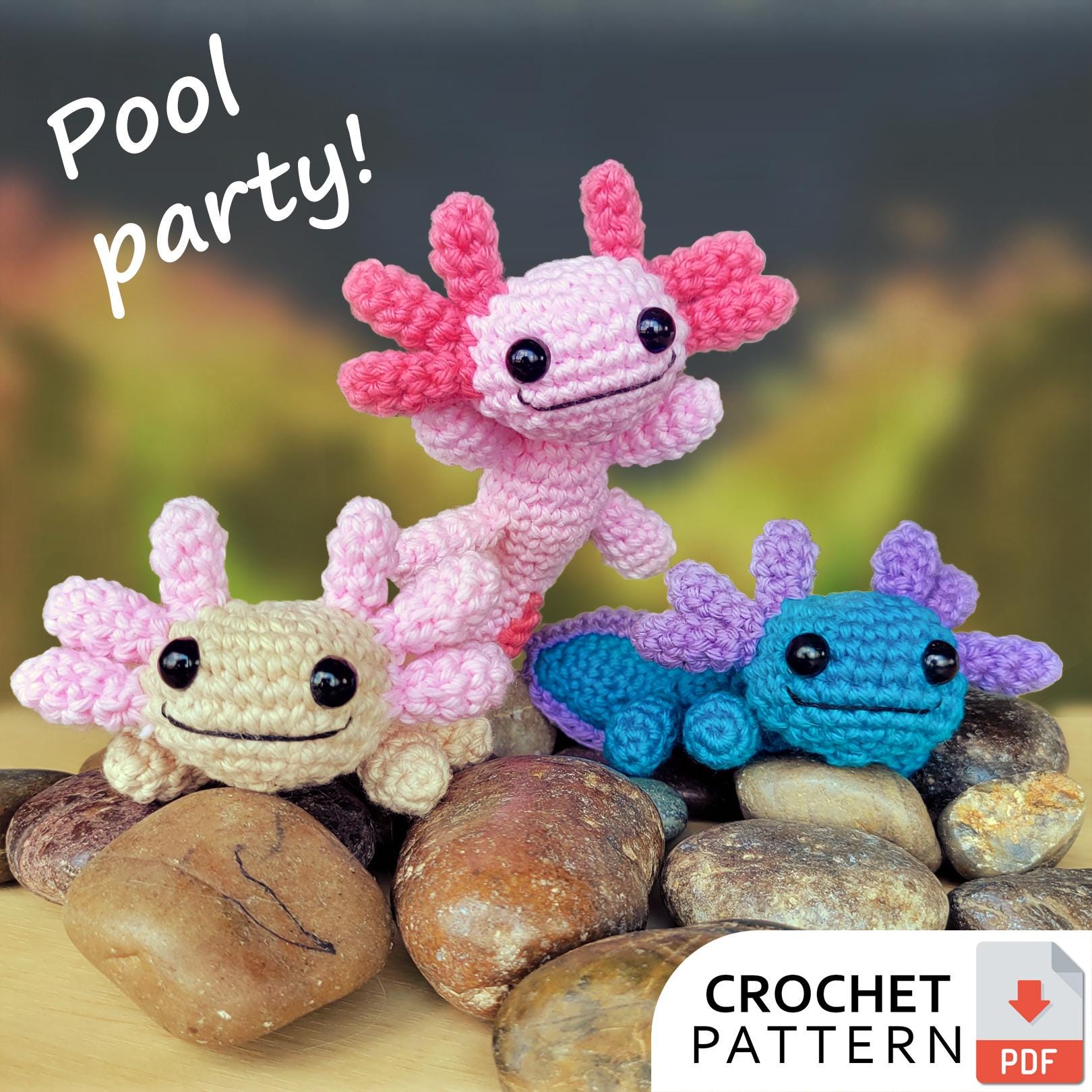 Axolotl Crochet Pattern: Beginner-Friendly Amigurumi (