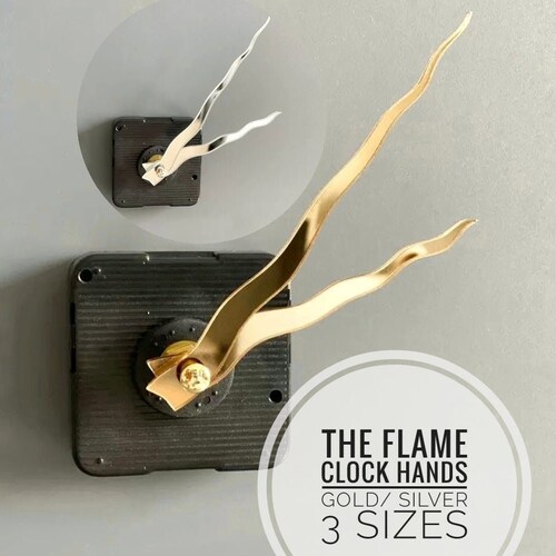 Silver Mirrored Clock Hands Laser Cut Acrylic for Resin Epoxy Etsy