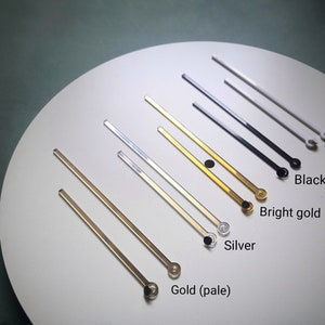 Lancette sottili lunghe a specchio per grandi orologi in resina epossidica, 5 colori: oro, oro brillante, argento, nero, bianco - Acrilico tagliato al laser