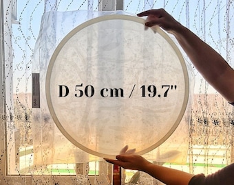 Stampo in silicone rotondo XL grande 50 cm (19,7'') profondità 1 cm/0,4" per tavolo, vassoio grande, stampo per orologio per resina epossidica, alta qualità