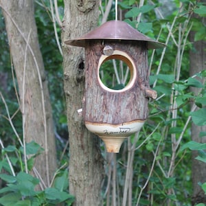 Mangeoire à oiseaux poterie -  Canada