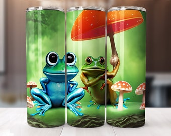 Cute Frog Sublimation Tumbler Wrap Png, Neon Color Png Design ...