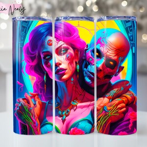 Retro Zombie PNG | Vintage Comic Funny | Sublimation Tumbler Wrap | Funny Zombie Tumbler Wrap | Sublimation Design | Popular Gift for Her